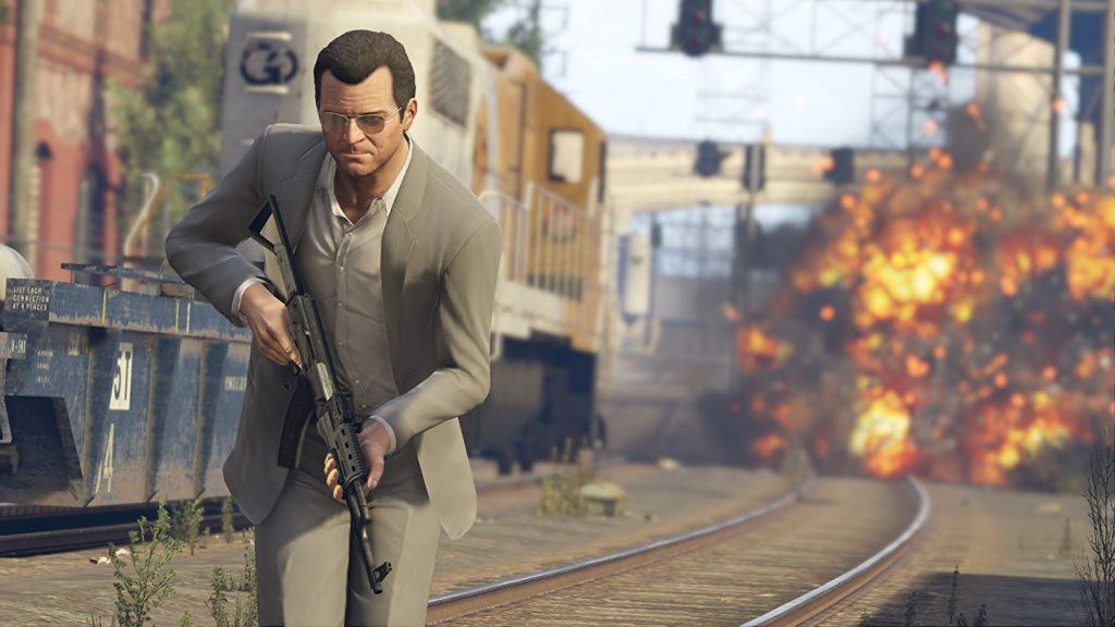 The main character from the story mode in Grand Theft Auto V.