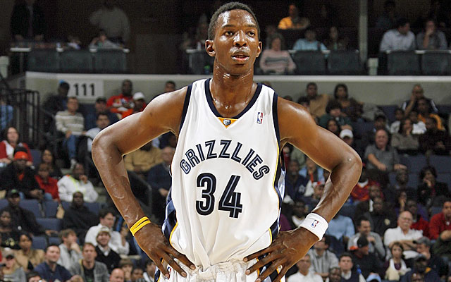 Hasheem Thabeet representing the Memphis Grizzlies in the NBA
