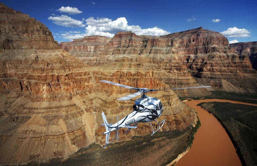 Helicopter ride over the Grand Canyon