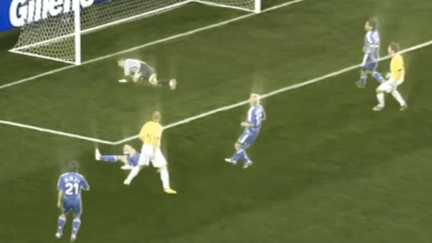 Holographic football match