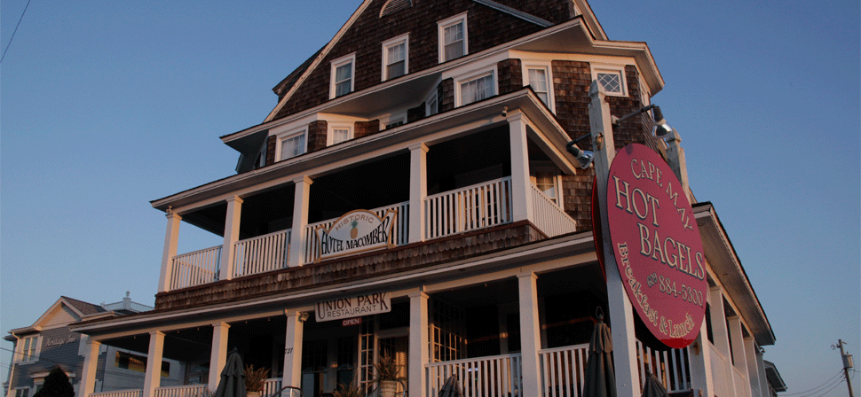 Hotel Macomber is supposedly haunted by a former guest