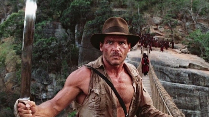 Harrison Ford, the star of Indiana Jones and the Temple of Doom