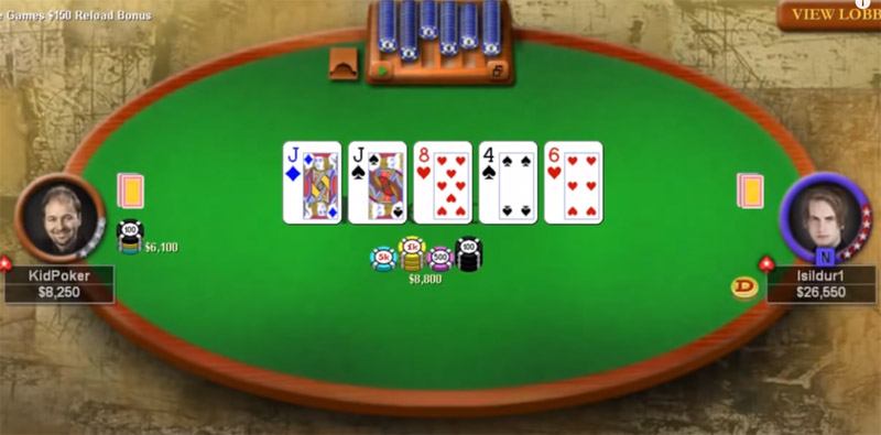 Isildur1 vs KidPoker bermain poker