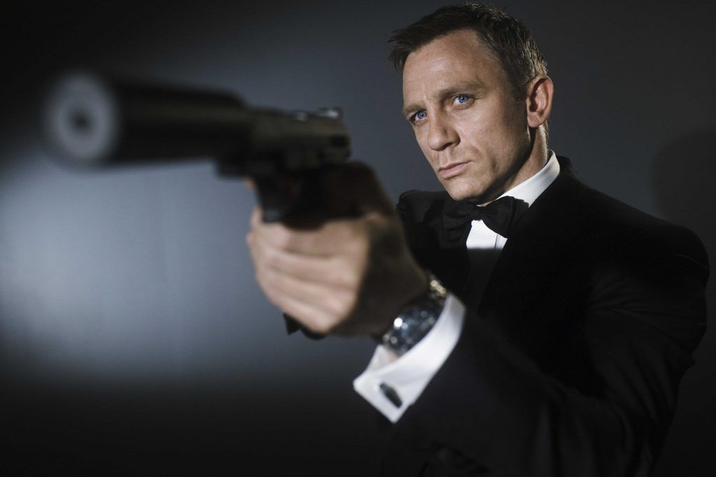 The actor Daniel Craig as James Bond
