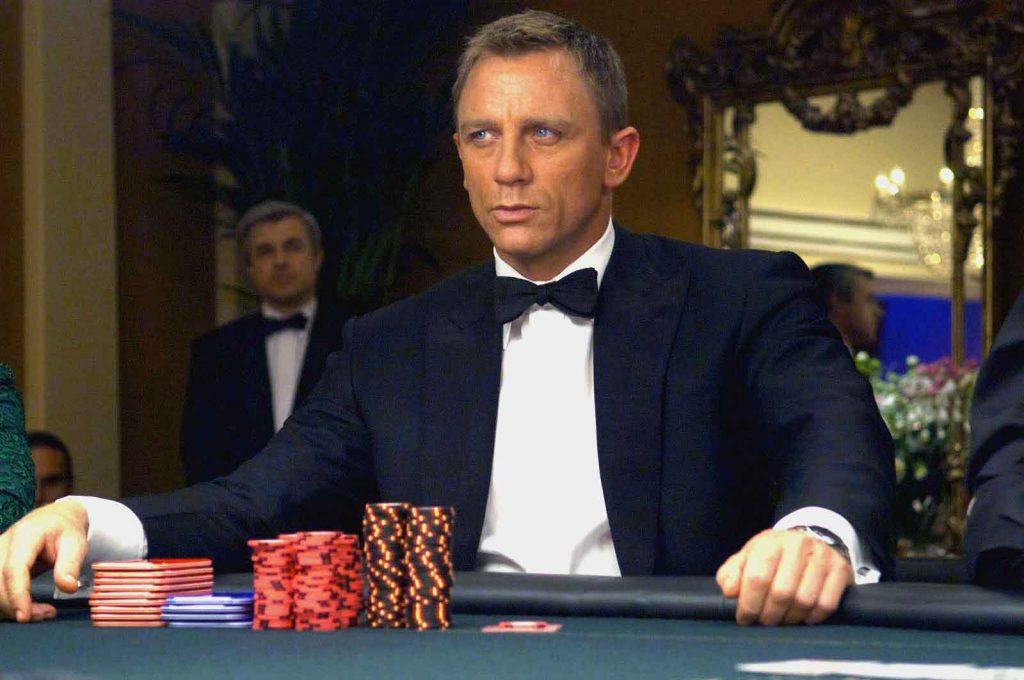 James Bond in a poker game 