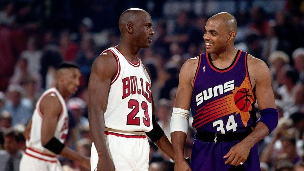 Michael Jordan and Charles Barkley, former NBA stars and big gamblers