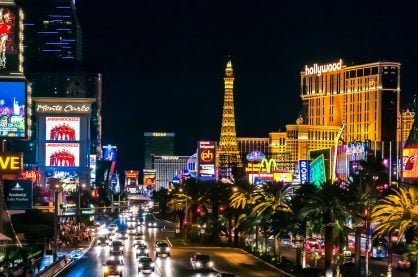 Las Vegas strip, home to some of the best hot spots for celebs