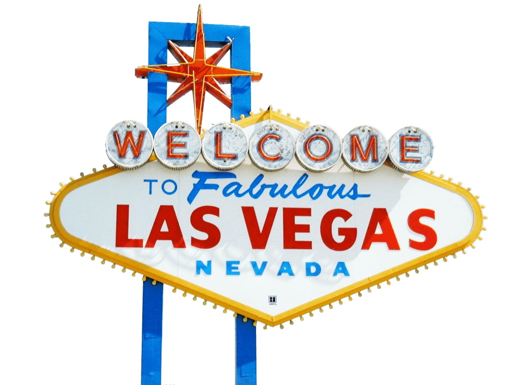 The "Welcome to Las Vegas" sign