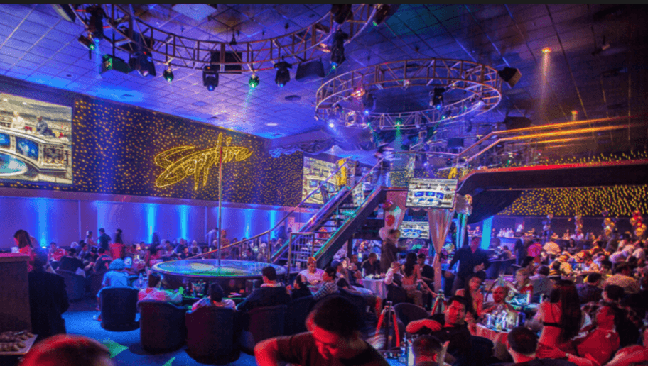 A Las Vegas strip club, direct competition of VR club's