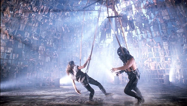 An image from a Thunderdome fight in Mad Max