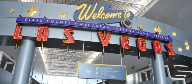 Inside the McCarran International Airport