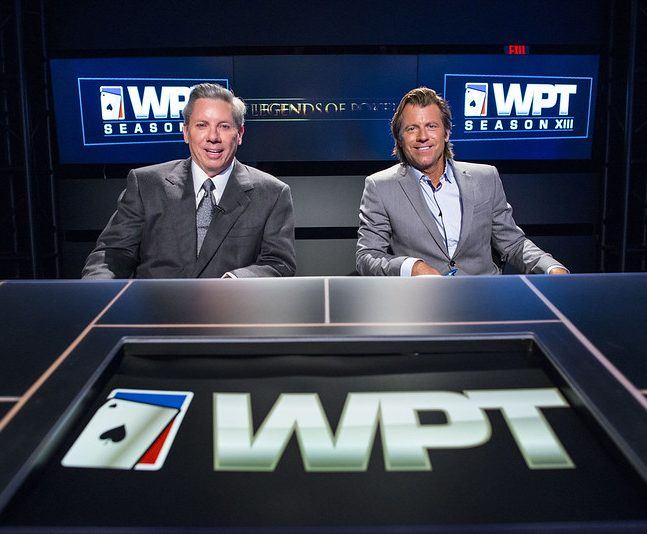 Poker commentators Mike Sexton and Vince Van Patten