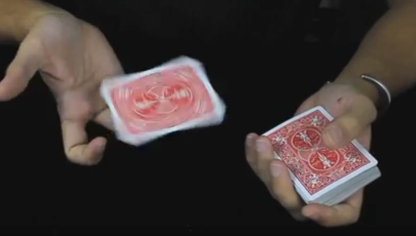 Spin cards on your fingers