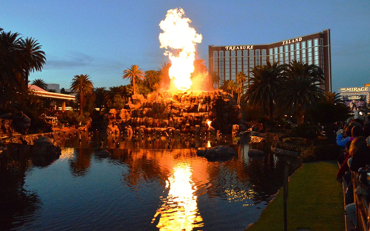 The Volcano show at The Mirage on the Las Vegas Strip