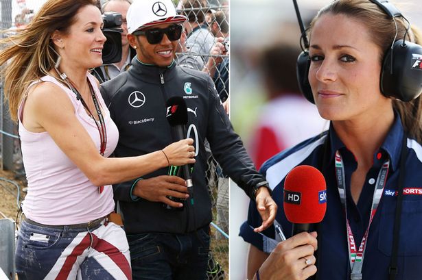 British TV presenter and Formula One pit lane reporter