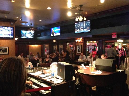 A bar from inside the New York, New York hotel and casino