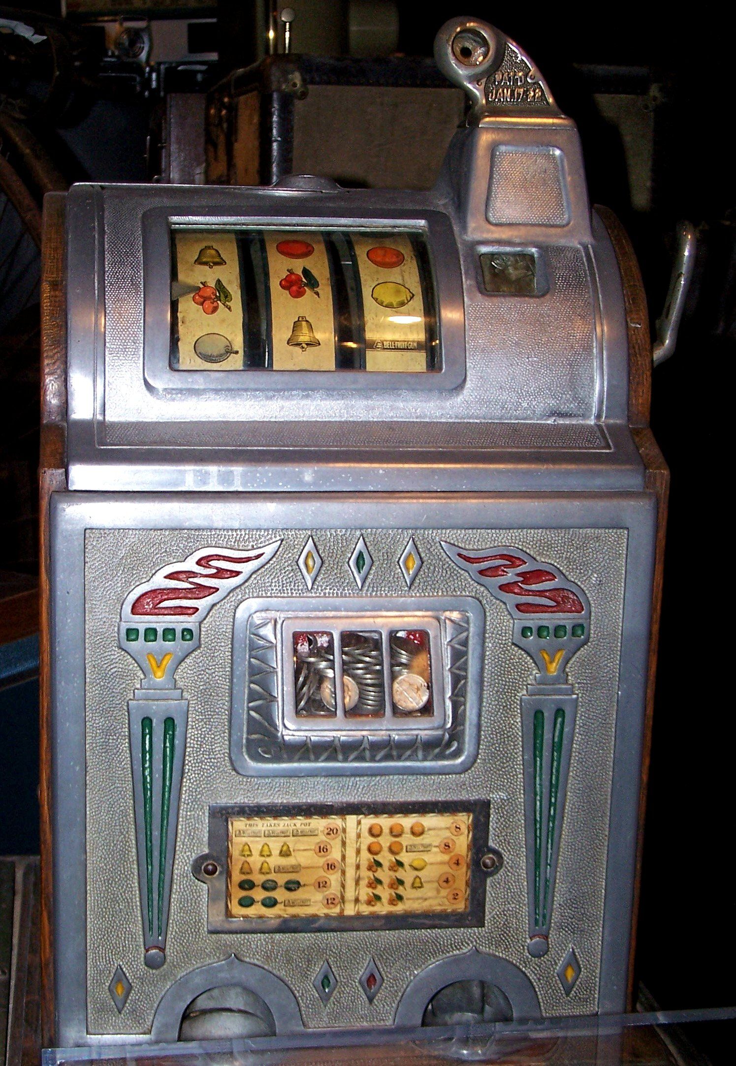 Old slot machine.