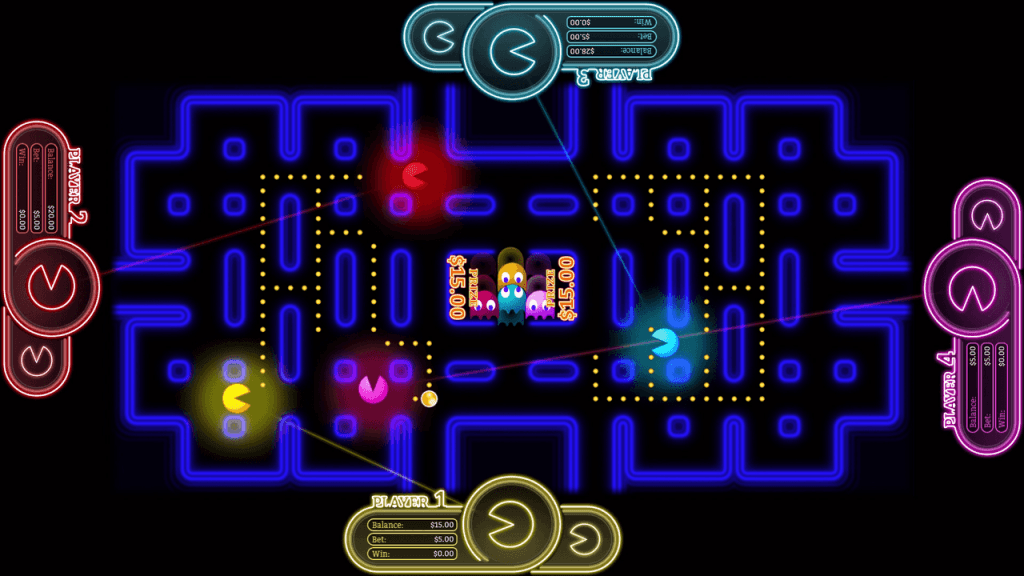 In-game action from Pac-Man battle casino