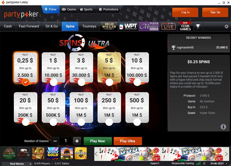 การแข่งขัน PartyPoker