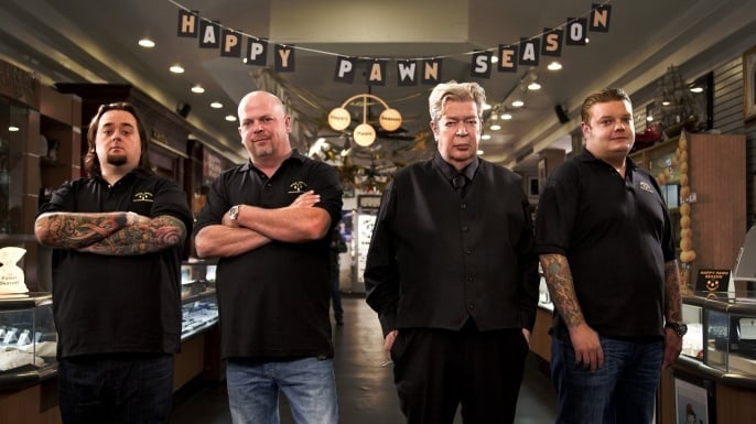 An image of the stars of the hit TV show, Pawn Stars