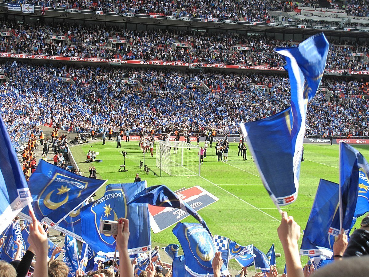 Portsmouth supporters at Wembley 2010 FA Cup Final