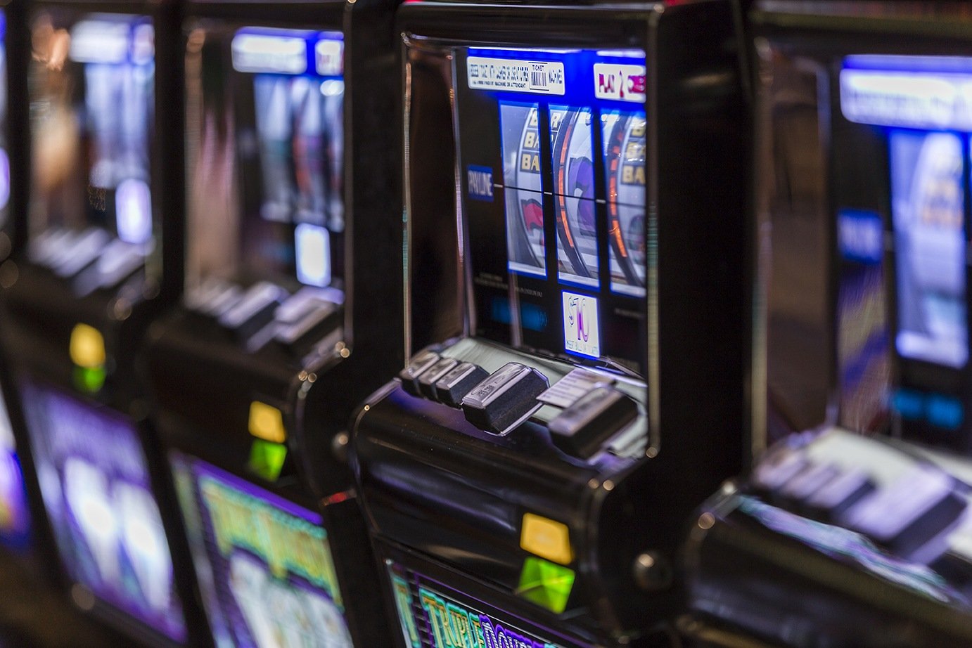 Up close with the slot machines at the Prairie Band Casino