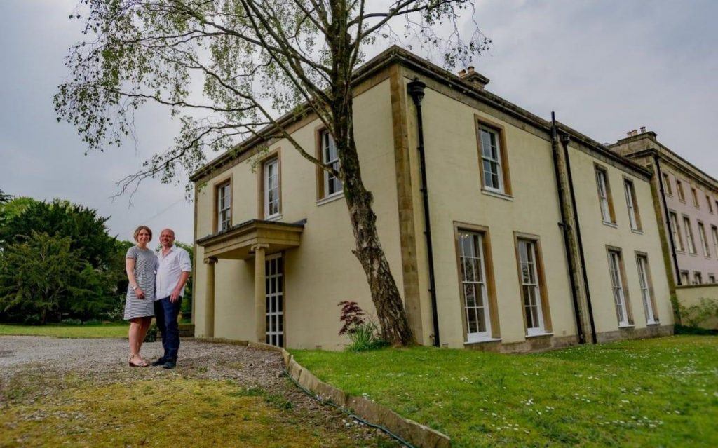 Property winners who took part in a raffle