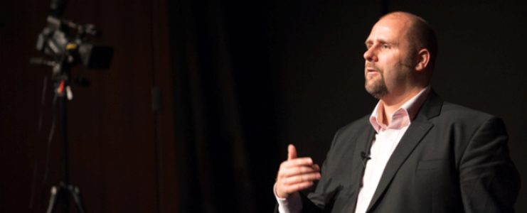 R Paul Wilson giving a talk