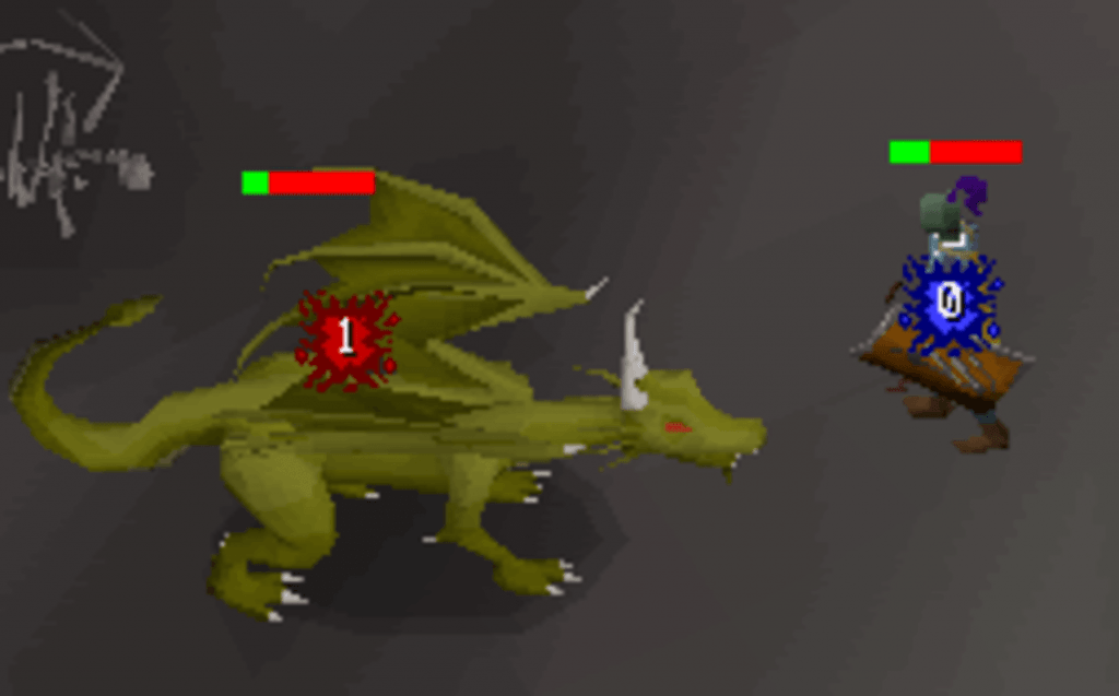 In-game action from the popular PC game Runescape