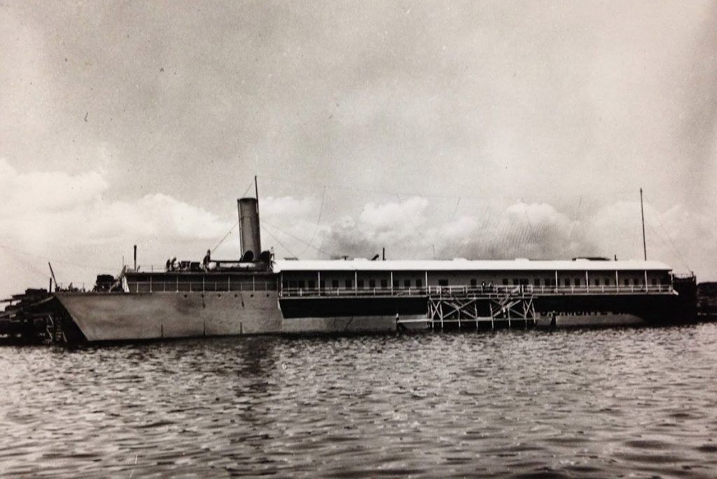 The S.S. Monte Carlo that later became a gambling ship