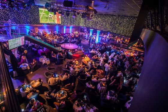 interior of Sapphire strip club in Vegas, NV