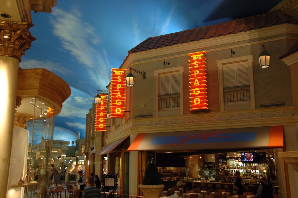 Spago restaurant at Caesars Palace, a popular place for celebrities