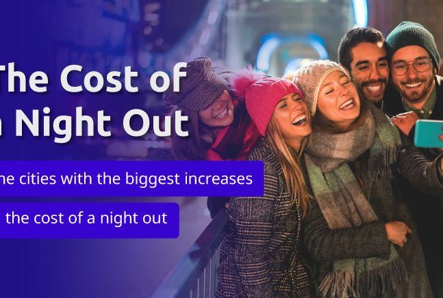 The UK cities with the biggest increases in the cost of a night out