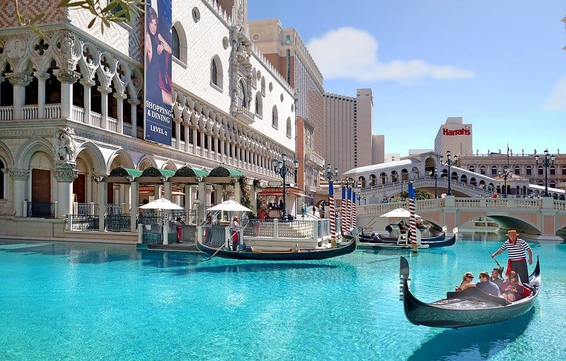 Gondola rides at The Venetian Las Vegas