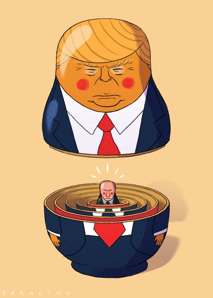 Donald Trump Russian Doll with Putin Inside