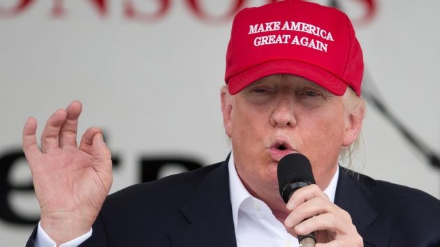 Trump in his red hat