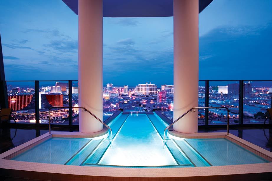 Ride to the top of the world in your private glass elevator. The strip is at your beck and call.