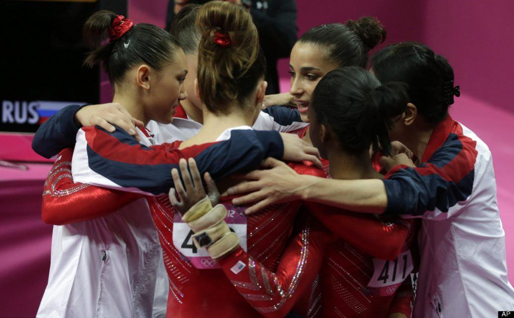 The US Olympic gymnastics team