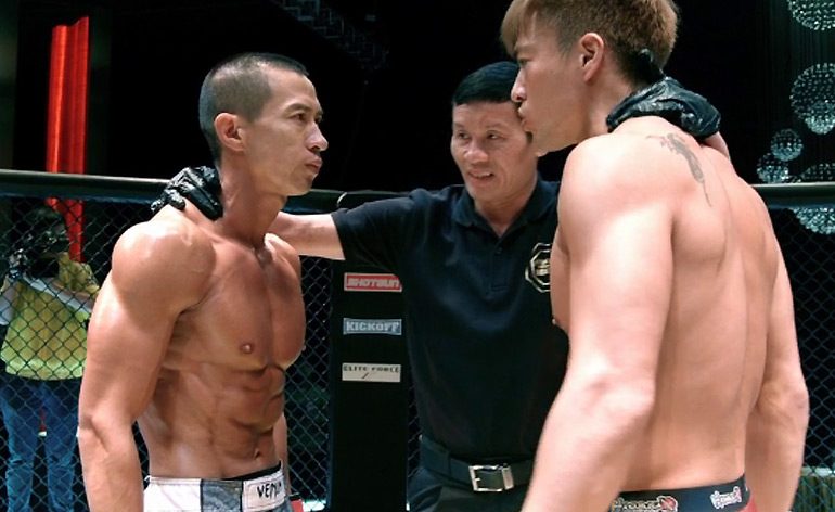 A fighting scene from the movie Unbeatable