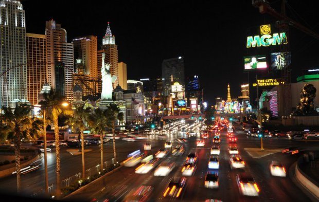 Las Vegas night-time Strip