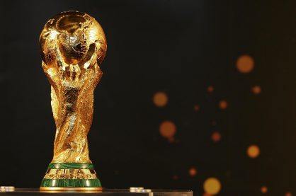 The FIFA World Cup trophy