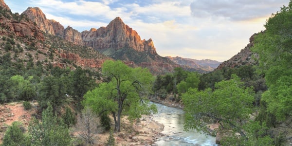 A sunset shot from Zion National Park