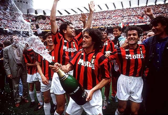 AC Milan at the Giuseppe Meazza stadium in 1993