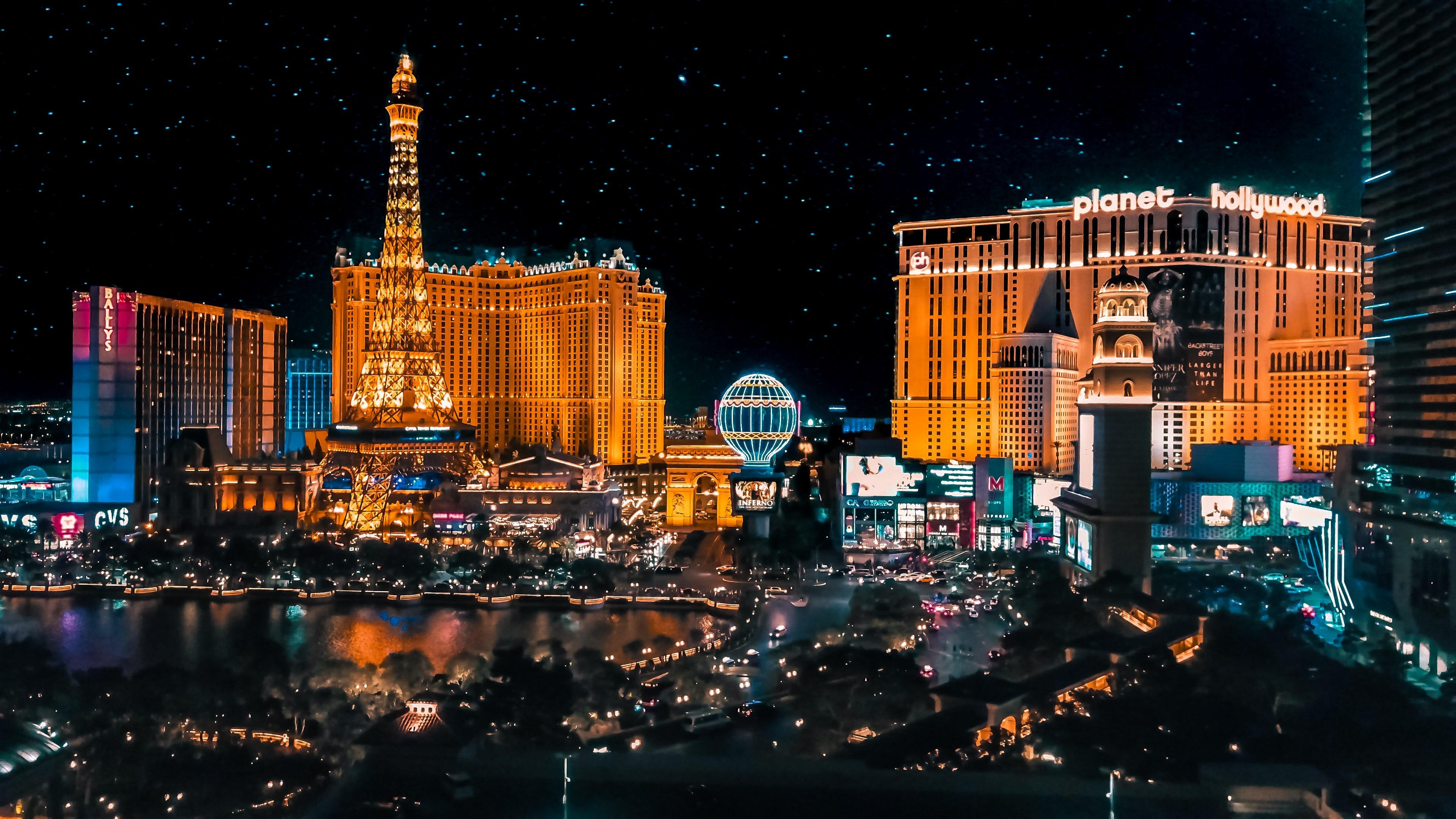 Las Vegas Strip Sign Hotels Round Zippered Coin Purse Paris MGM Blue Money Cash 