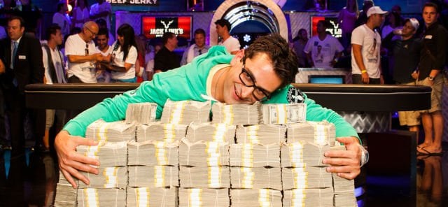 Antonio Esfandiari winning Big One for One Drop