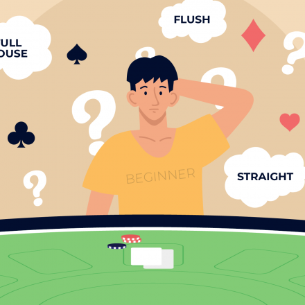 beginner poker player looking confused