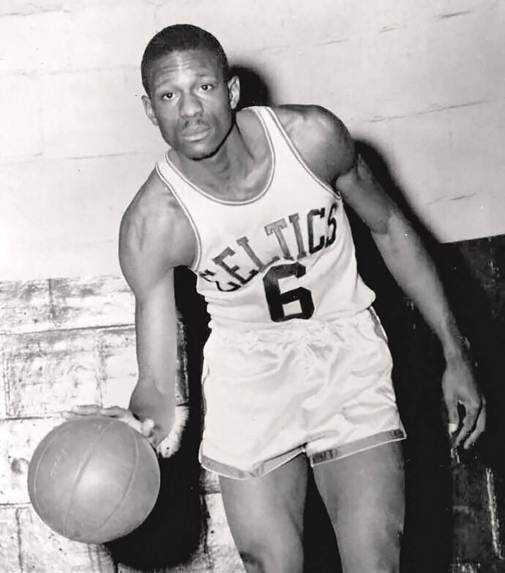 Bill Russell in Celtics uniform 