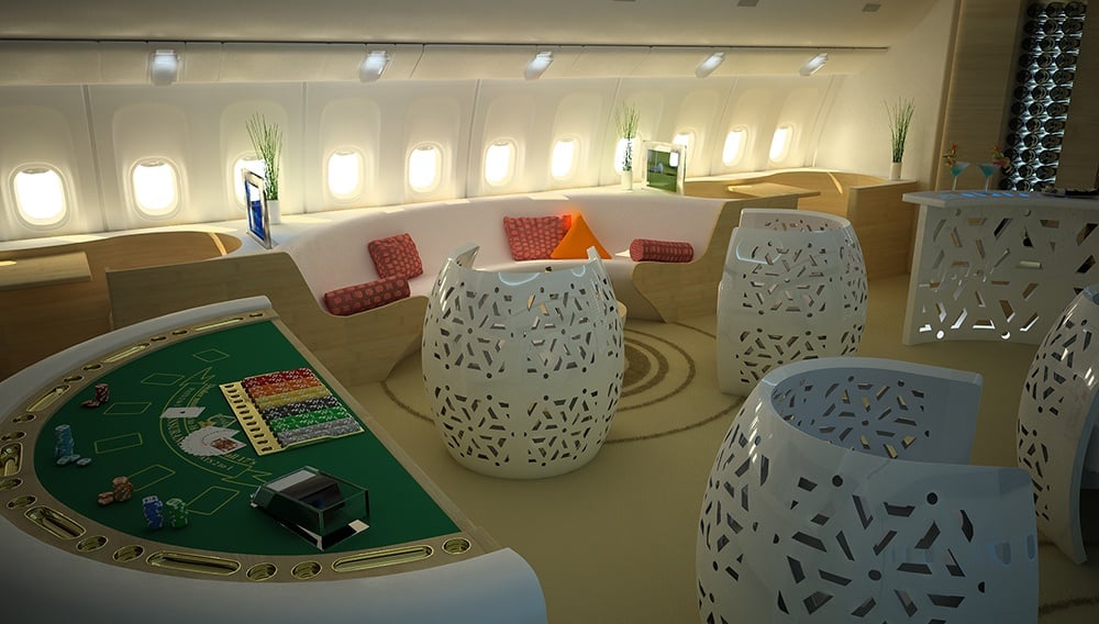 AirJet Design's imagined concept of a flying casino.