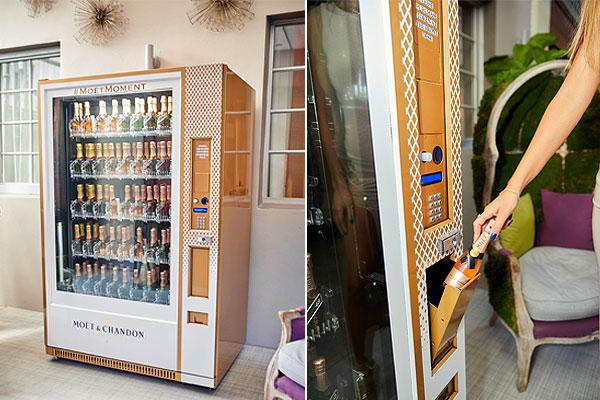 Champagne vending machine