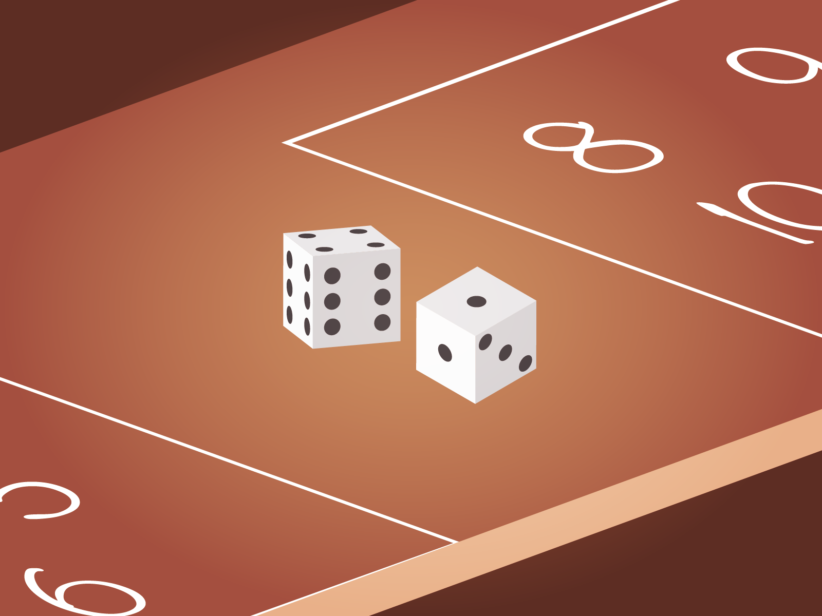Cheat dice for Sevens out game